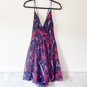 Lulus “Summer Party” Print Dress V-Neck Size XL